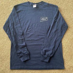 Fruit of the Loom Long Sleeve Tee, NWOT, Size L, Heavy Cotton 100%, Navy